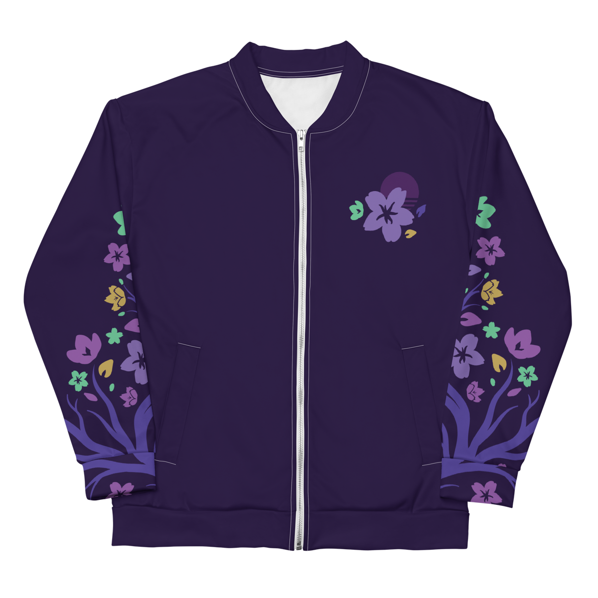 Mardi Gras Sakura Bomber Jacket (Purple Edition) – Jay Japan