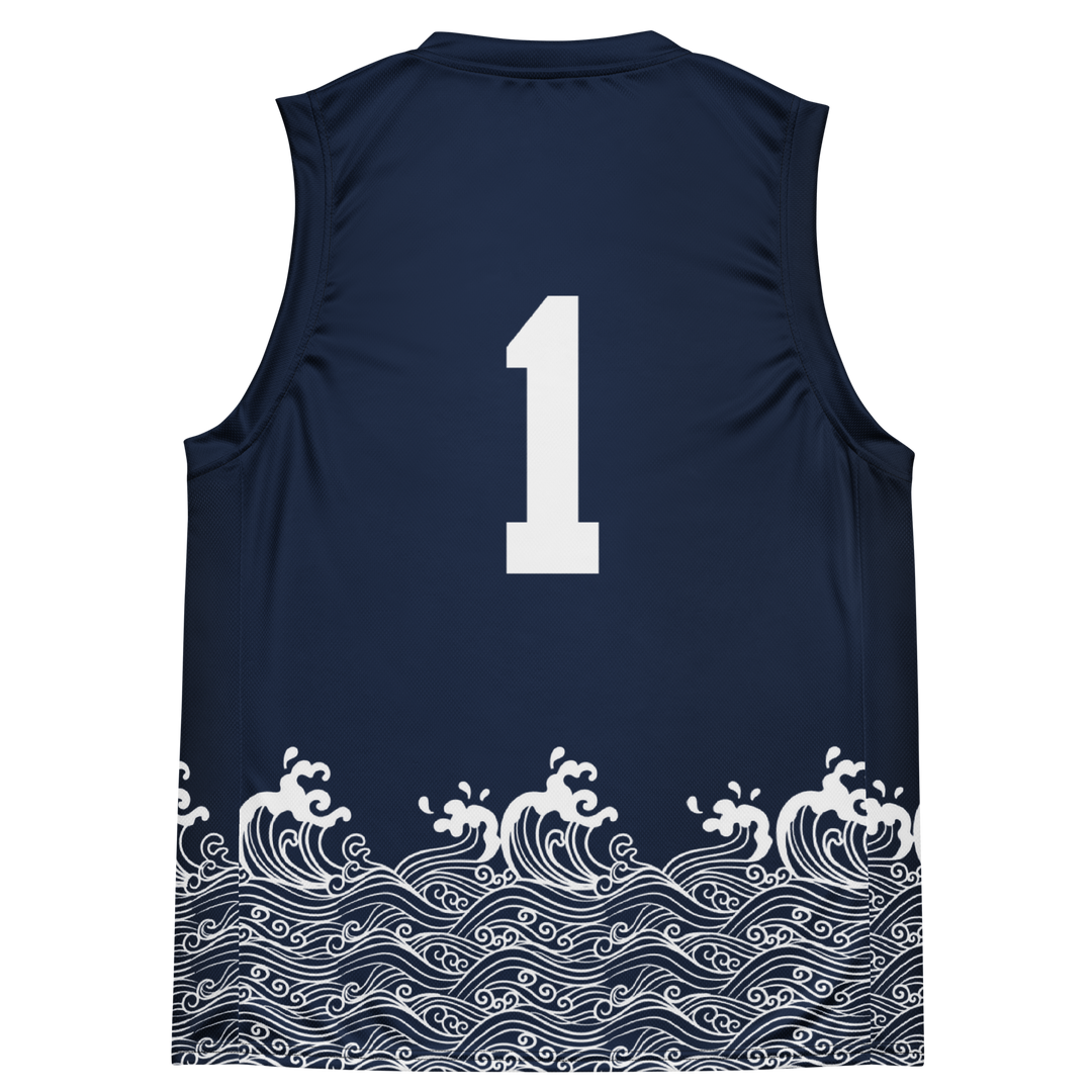 Nami Pattern Basketball Jersey (White Edition)