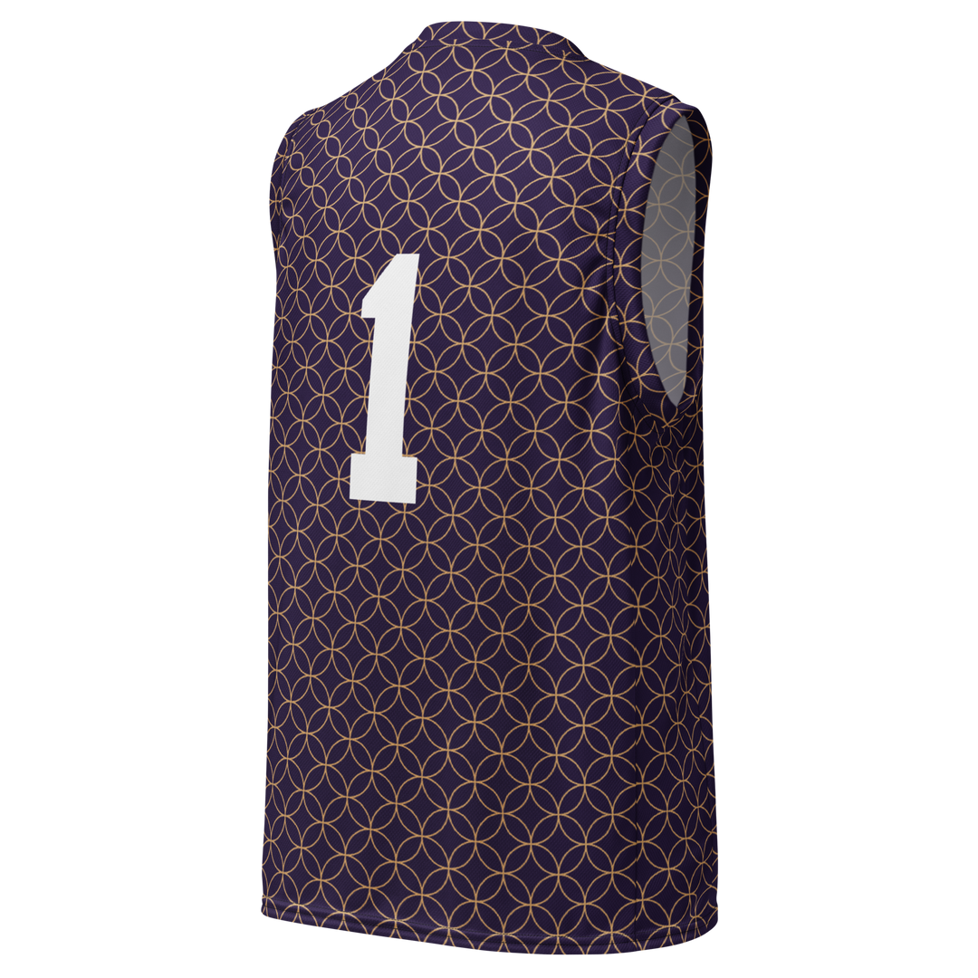 Shippo Pattern Basketball Jersey