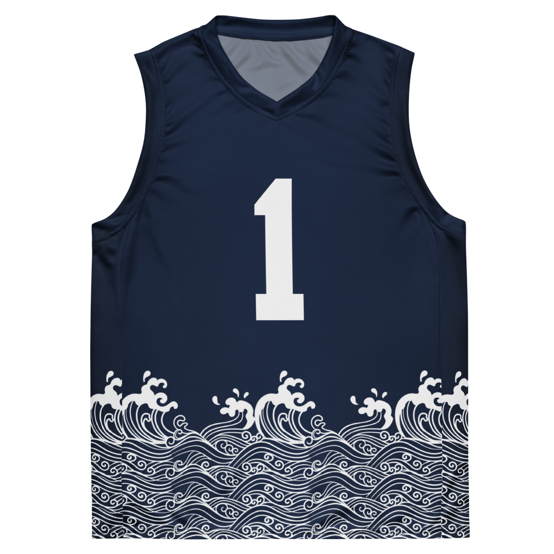 Nami Pattern Basketball Jersey (White Edition)