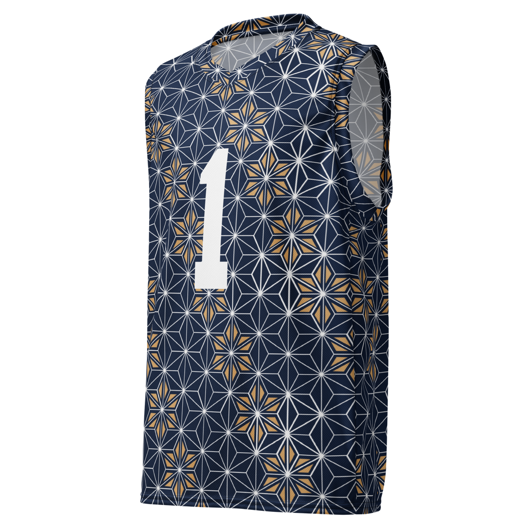 Asanoha Pattern Basketball Jersey