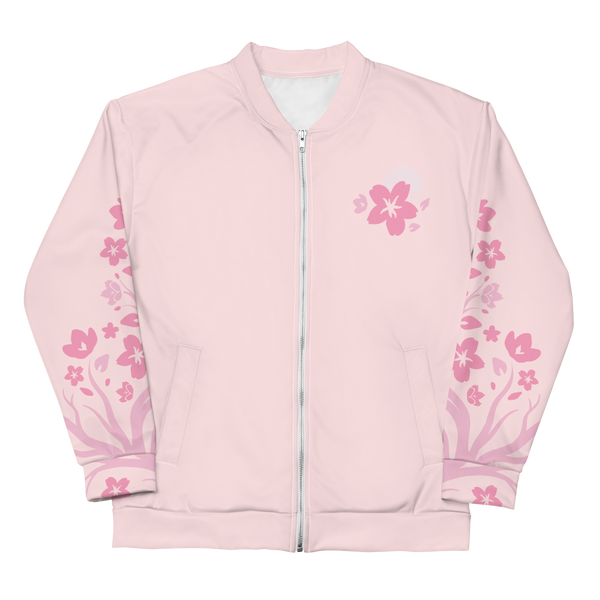 ブルゾン ビッグポケット ジャンパー さくらピンク 1617-9 all-over-print-unisex-bomber-
