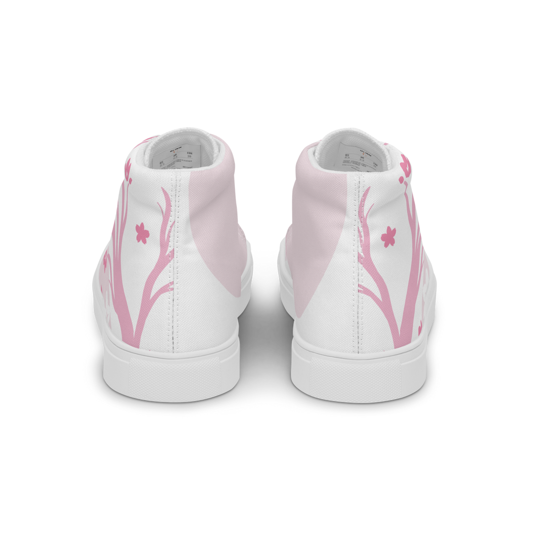 Pink Sakura High Top Shoes (Men's)