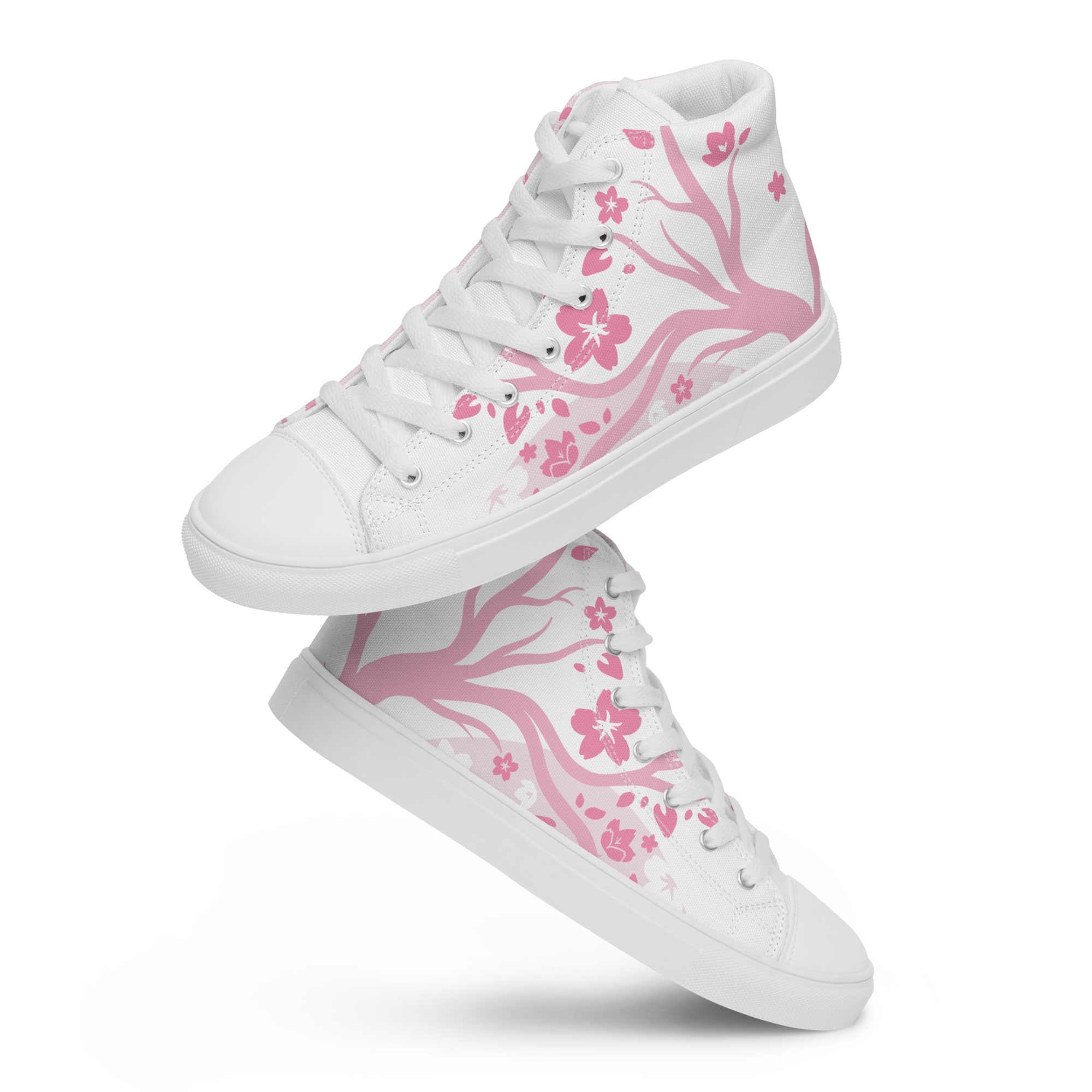 Pink Sakura High Top Shoes (Men's)