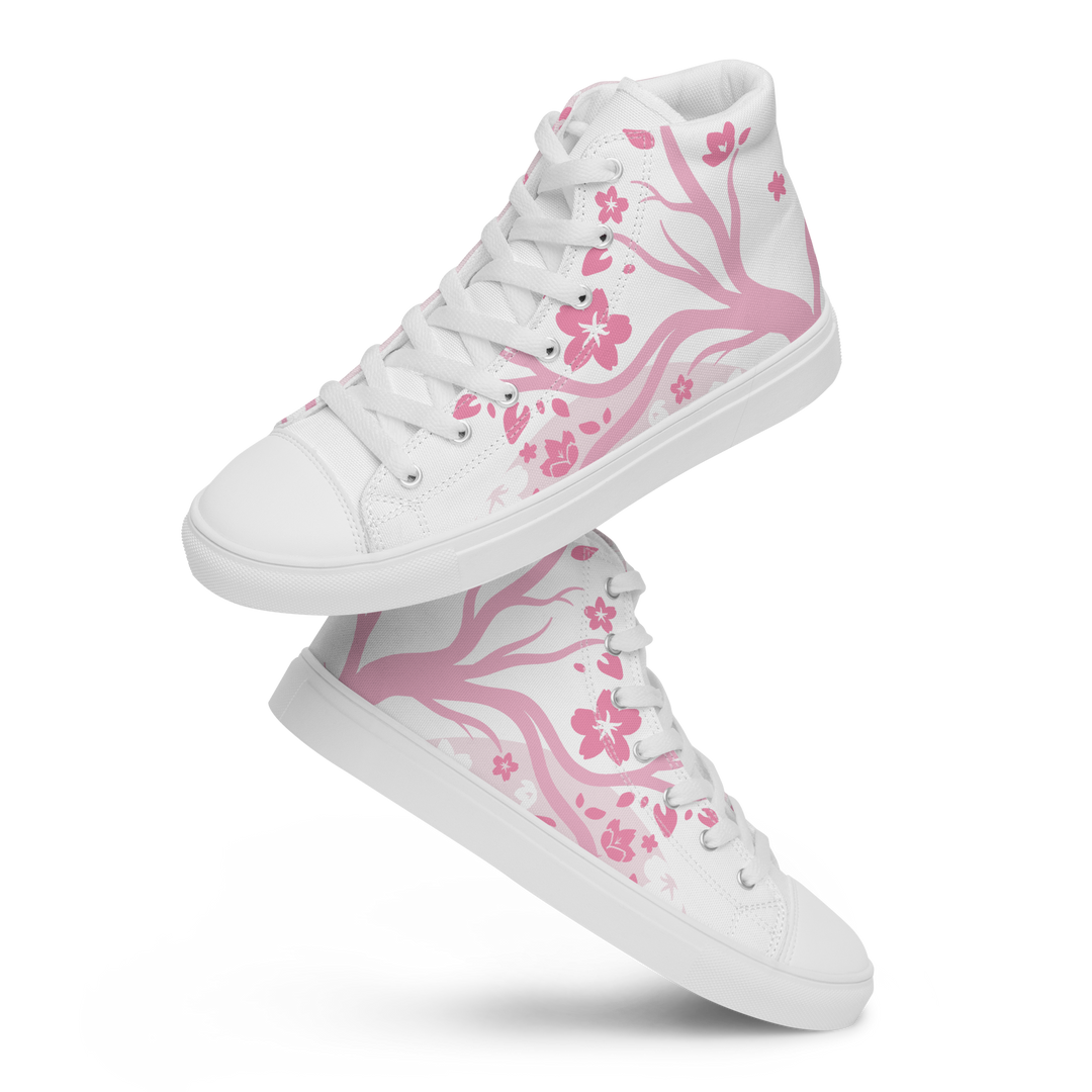 Pink Sakura High Top Shoes (Men's)