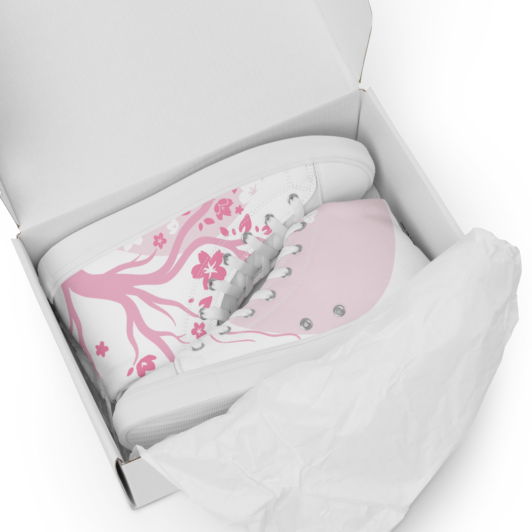 Pink Sakura High Top Shoes (Men's)