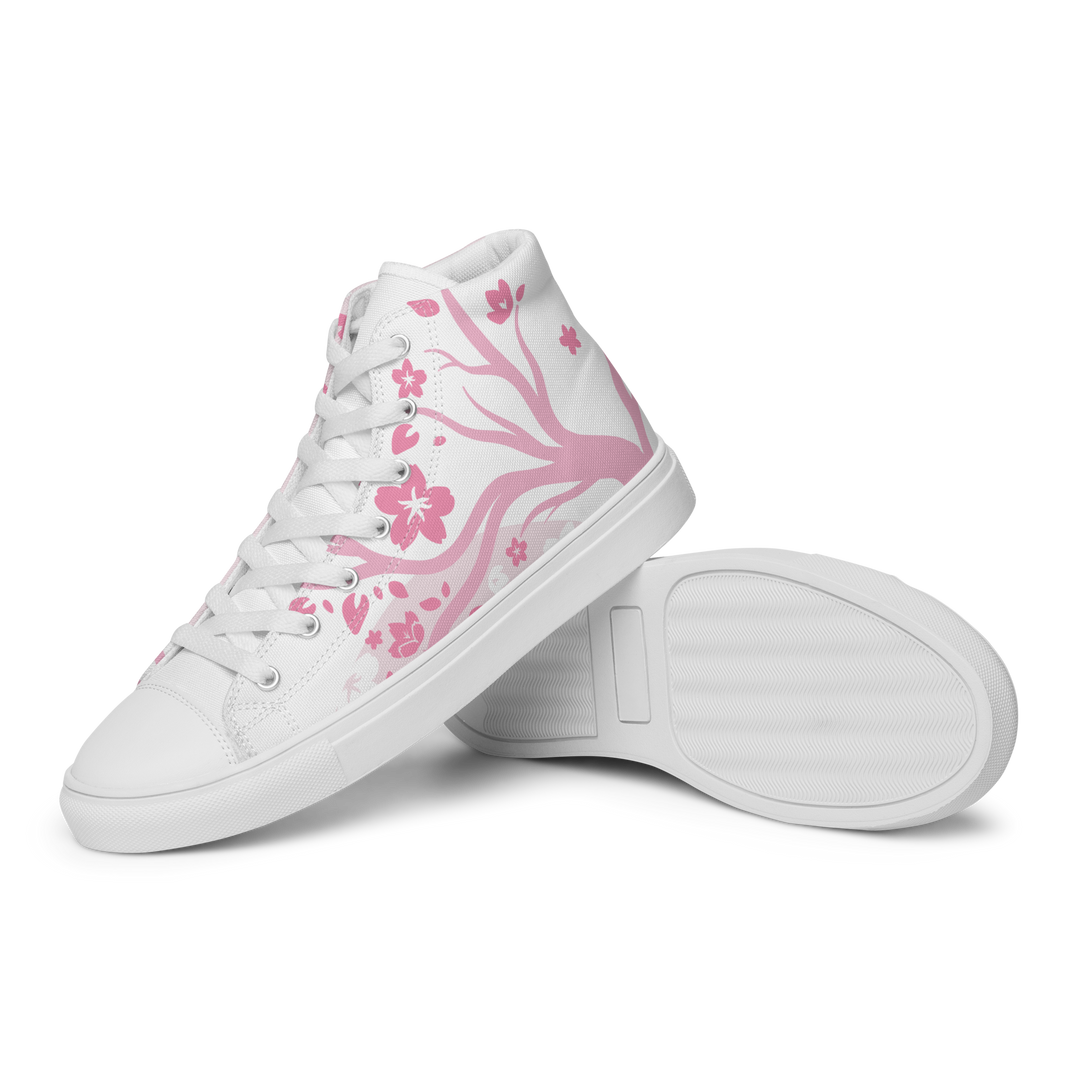 Pink Sakura High Top Shoes (Men's)