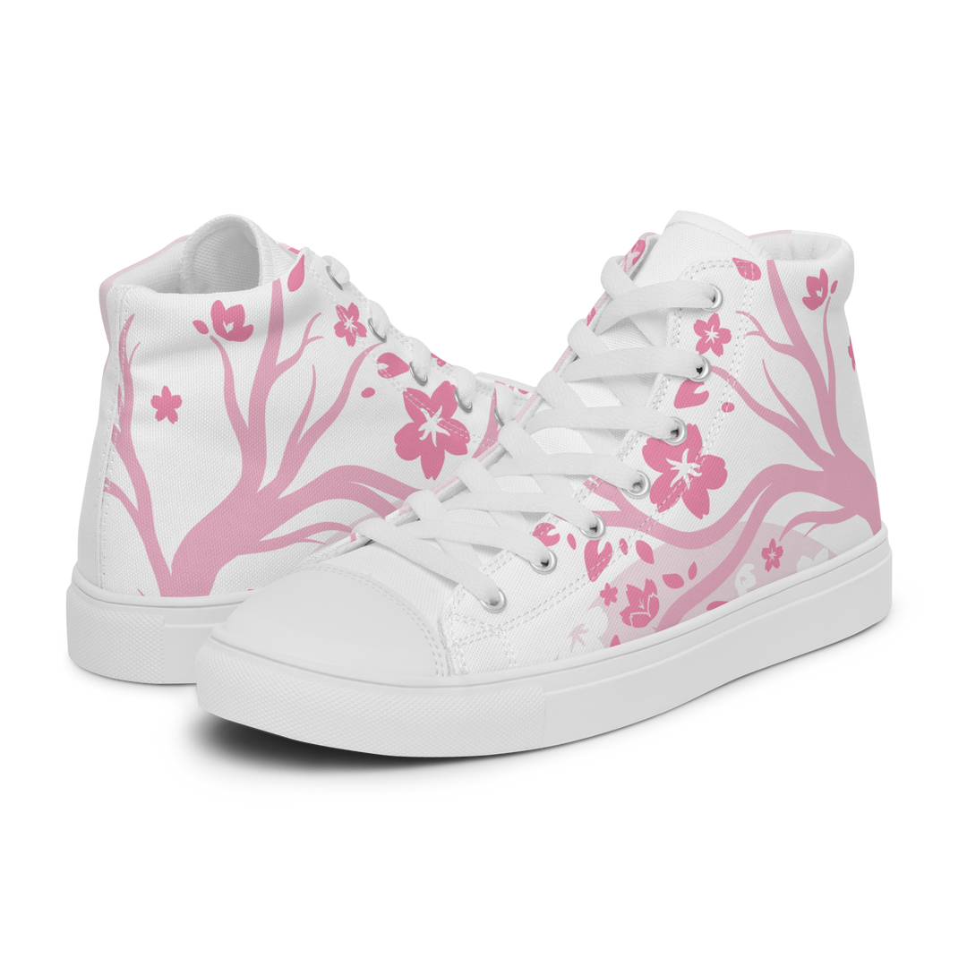 Pink Sakura High Top Shoes (Men's)