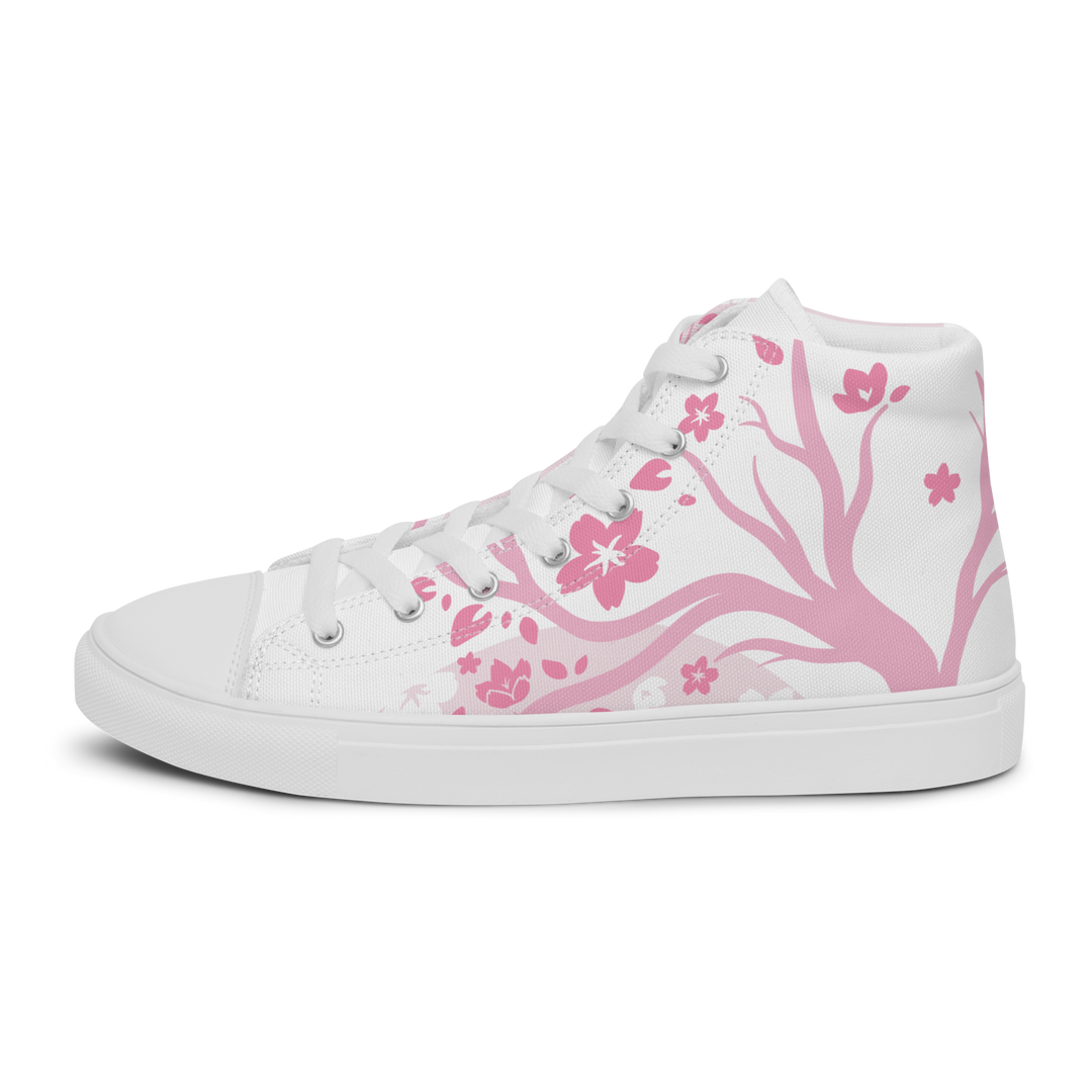 Pink Sakura High Top Shoes (Men's)