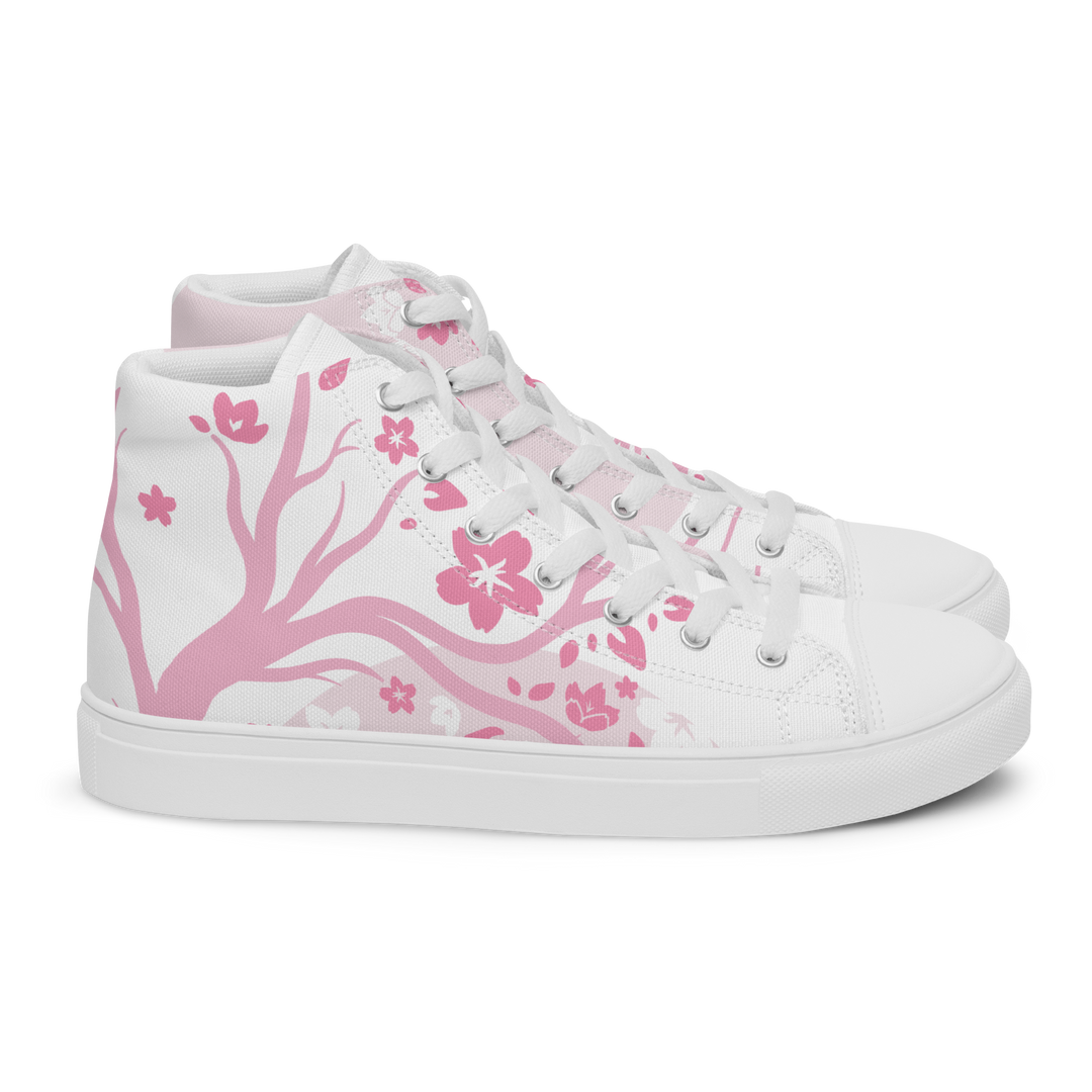 Pink Sakura High Top Shoes (Men's)