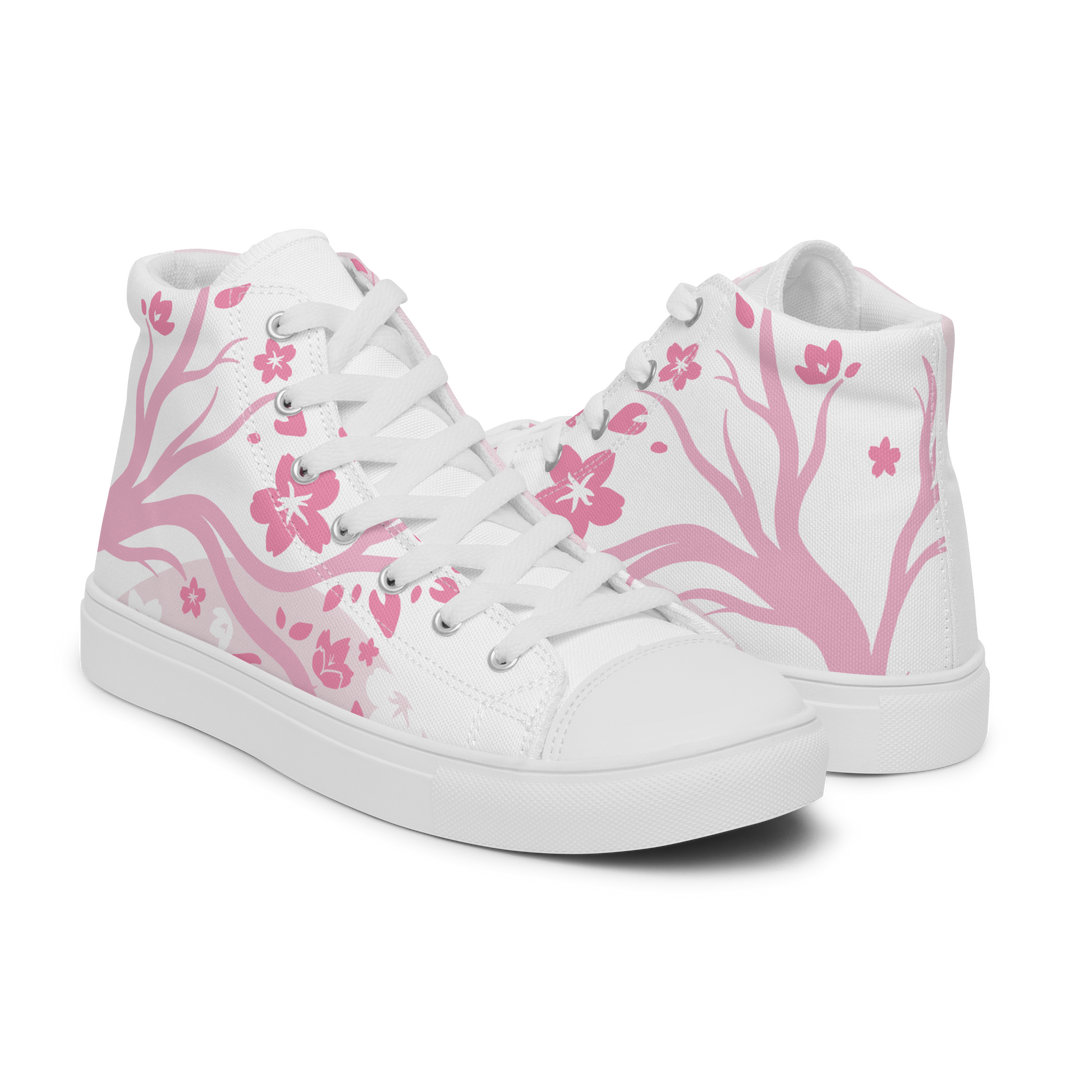 Pink Sakura High Top Shoes (Men's)