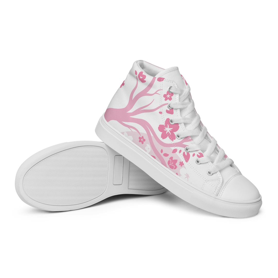 Pink Sakura High Top Shoes (Men's)