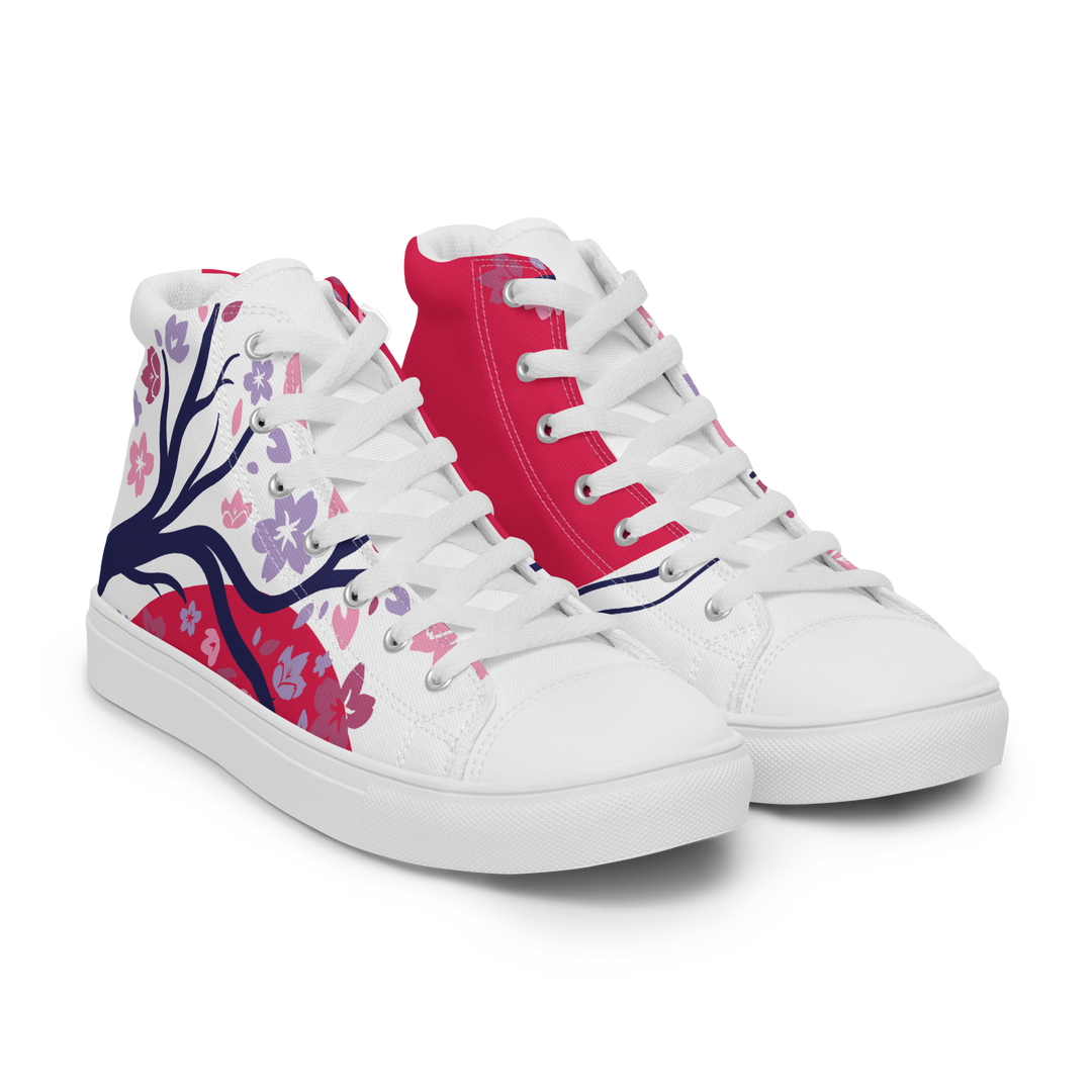 Red Sakura High Top Shoes (Men's)