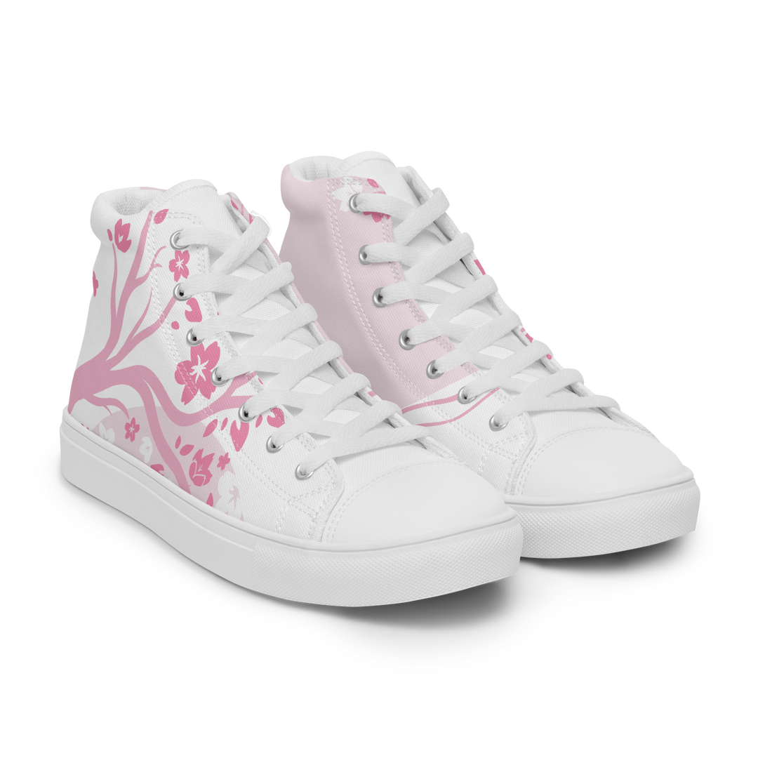 Pink Sakura High Top Shoes (Men's)