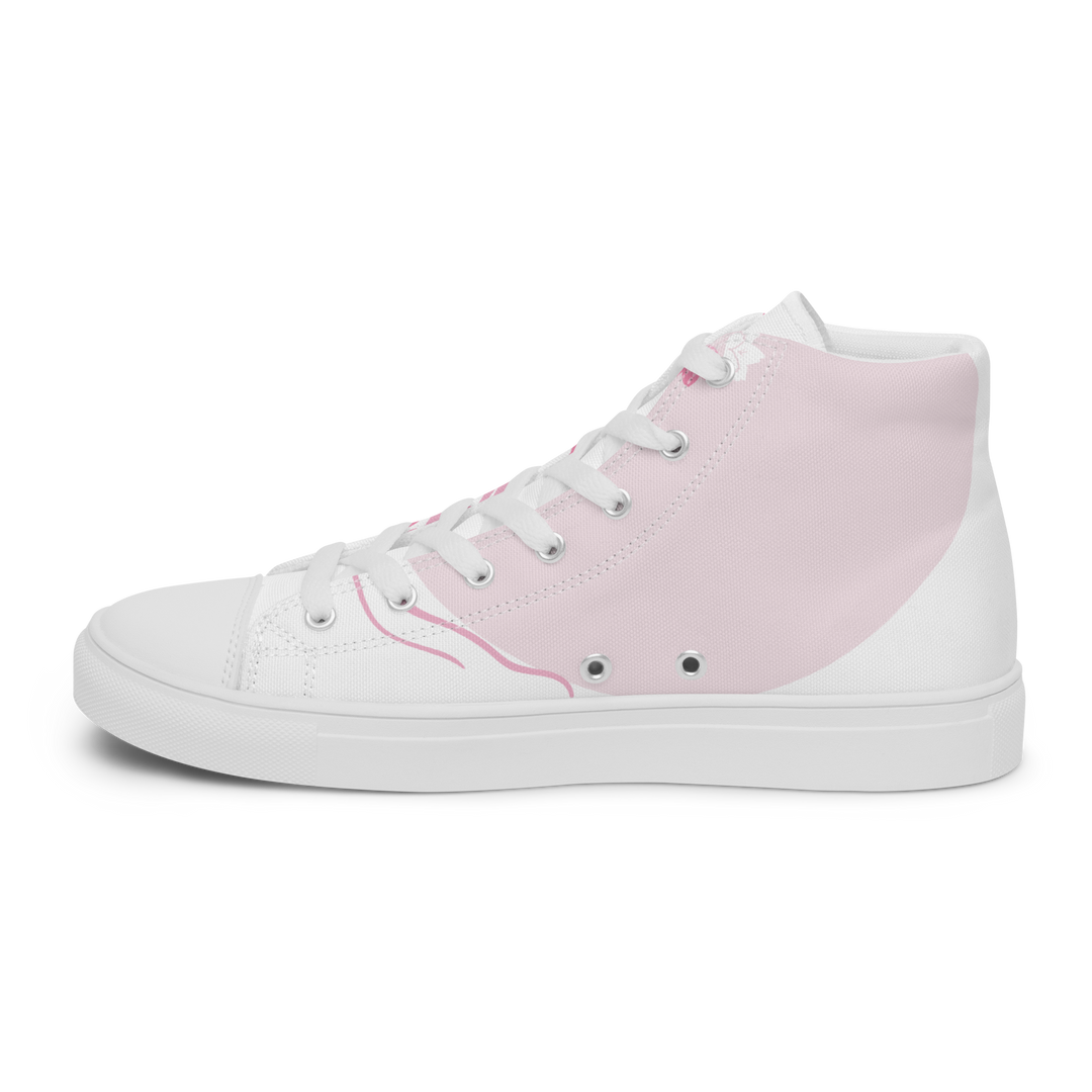 Pink Sakura High Top Shoes (Men's)