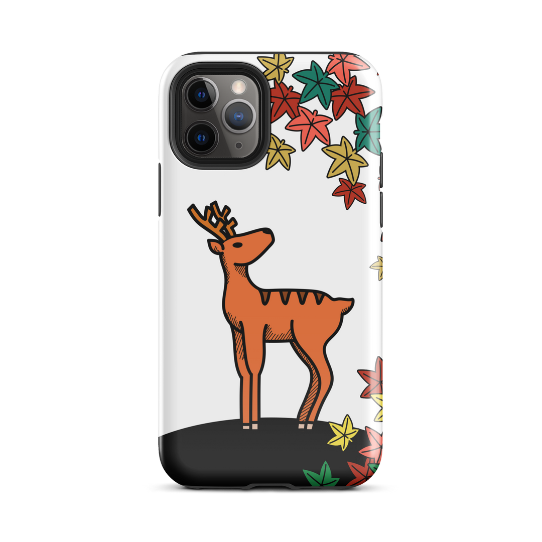 Hanafuda Deer iPhone Tough Case