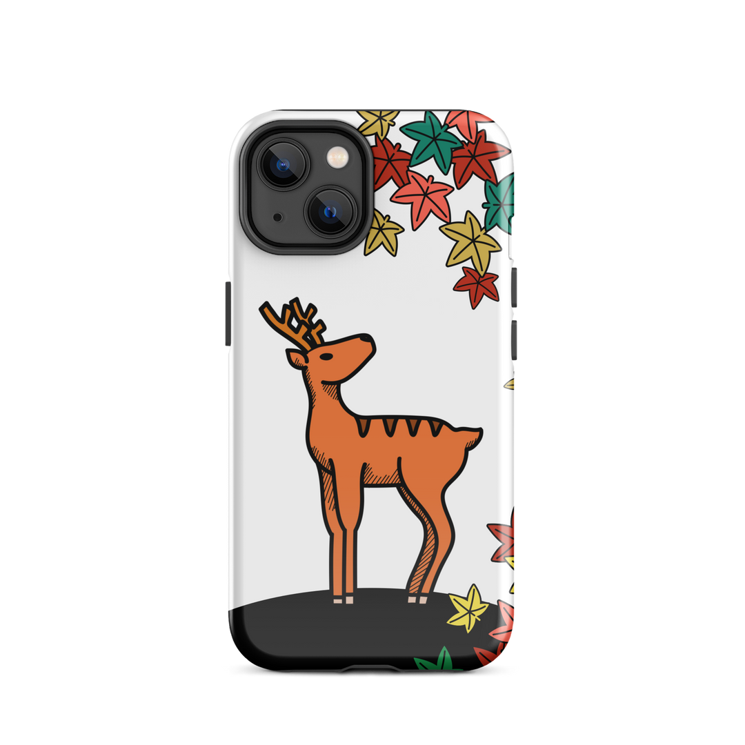 Hanafuda Deer iPhone Tough Case