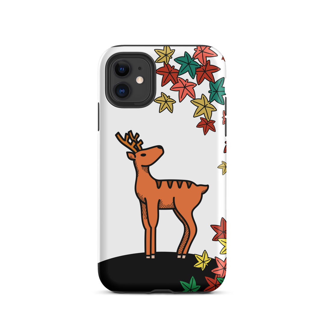 Hanafuda Deer iPhone Tough Case