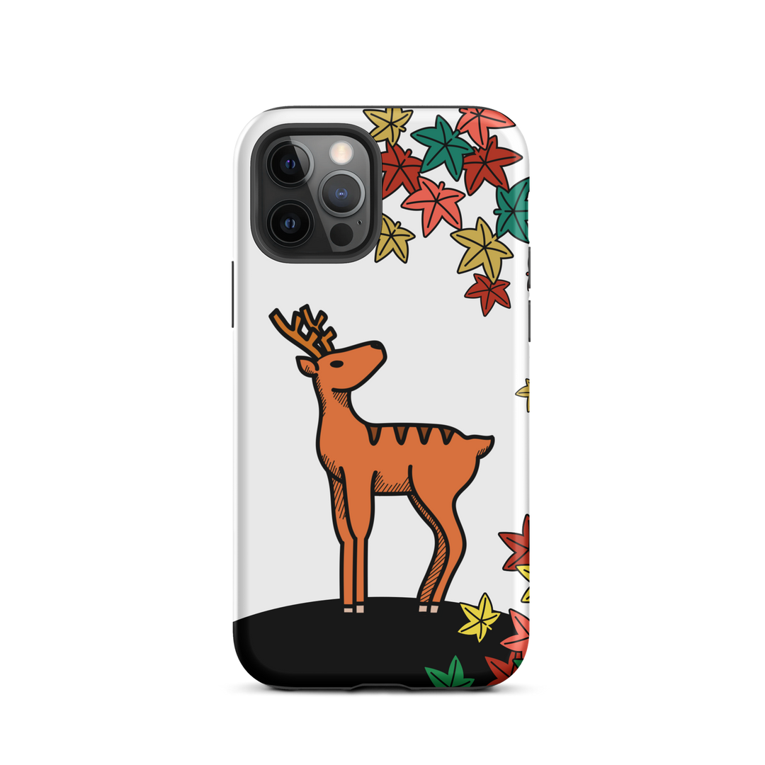 Hanafuda Deer iPhone Tough Case