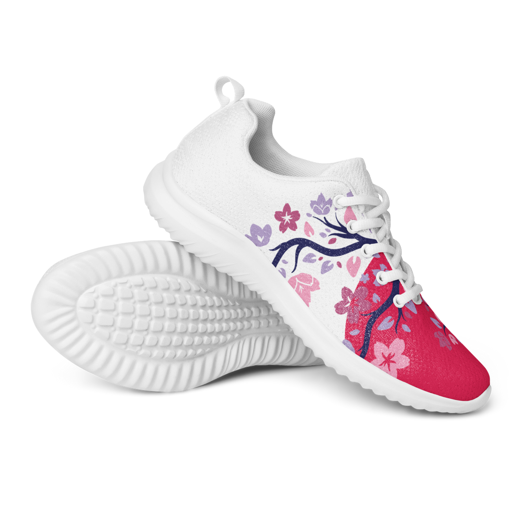 Red Sakura Athletic Shoes (Women's)