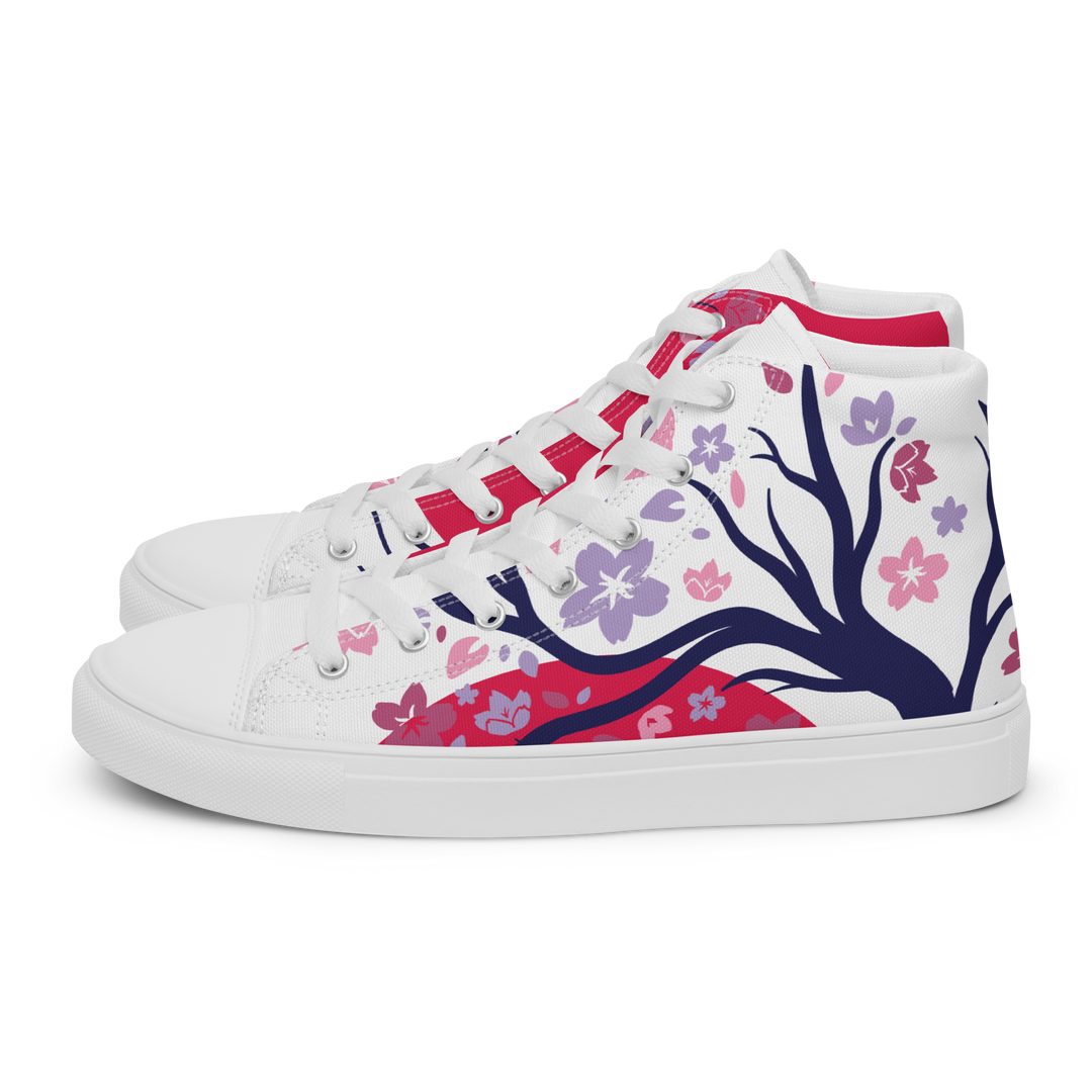 Red Sakura High-Top Shoes (Women's)