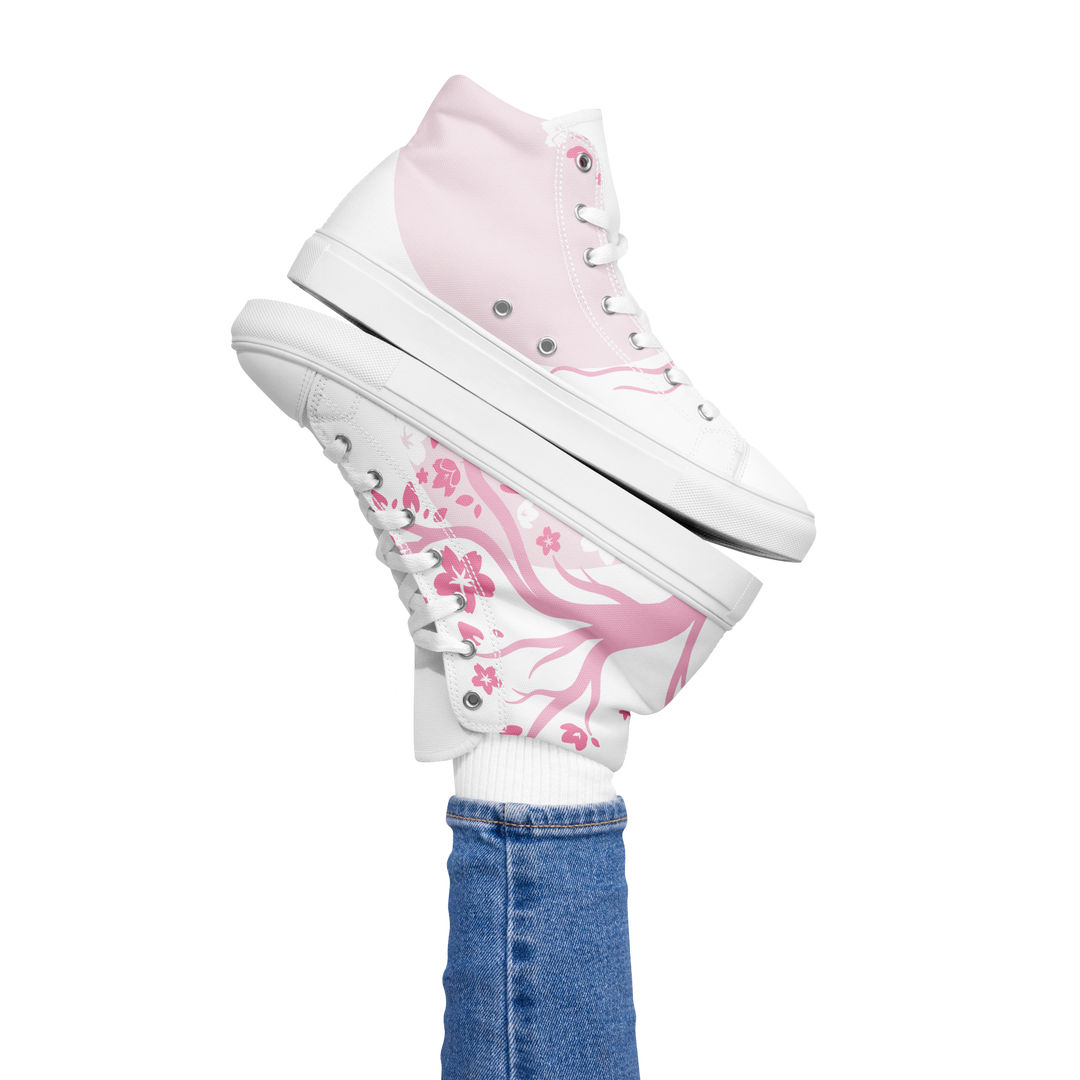 Pink Sakura High Top Shoes (Women's)