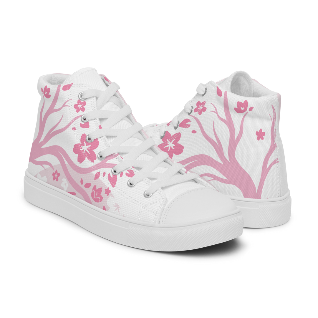 Pink Sakura High Top Shoes (Women's)